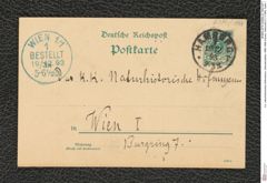 k.k. naturhistorisches Hofmuseum, Intendanzakten 1885-1896 (Hauer), Aktenzahl Z.71/1894, Seite 1